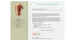 Desktop Screenshot of healthyspinenaprapathic.com